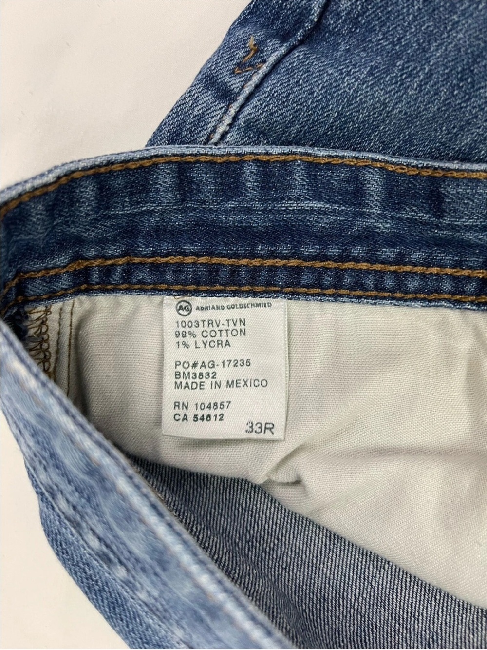 AG Adriano Goldschmied Men’s Bootcut Jeans - Medium Blue Wash - Picture 4 of 5